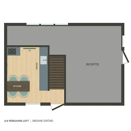 Apartmán 2-4 Persoons Loft